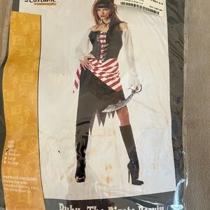 Amscan Pirate Costume Red, Black, White